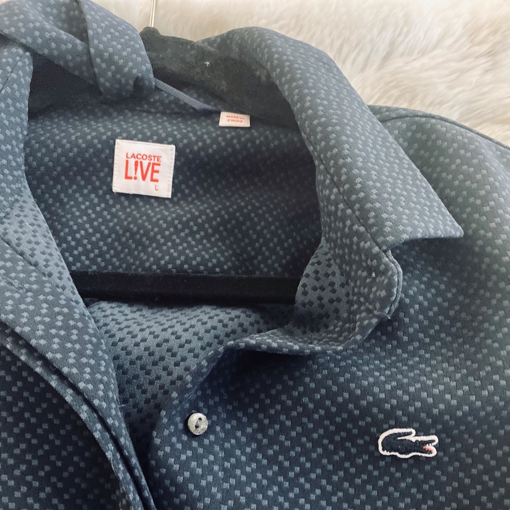 Lacoste Live side-zipped dress with belt
